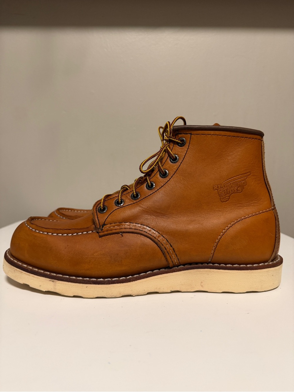 Red Wing Shoes Heritage 875 6" Classic Moc Toe Boot Oro Legacy Men's US 10 D